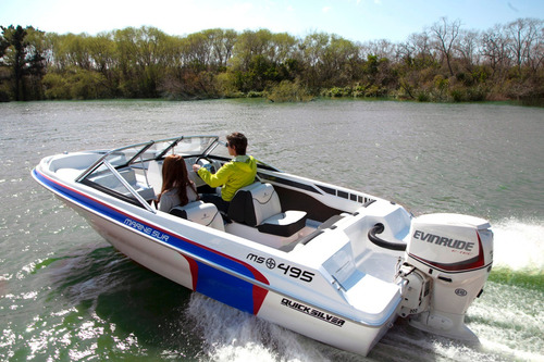 Imagen 1 de 8 de Lancha Quicksilver 495/ 1600 Con 60hp 4t. Eclipse 16/