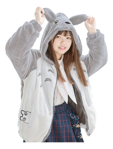 Casaca De Totoro Modelo Kawaii, Tipo Peluche