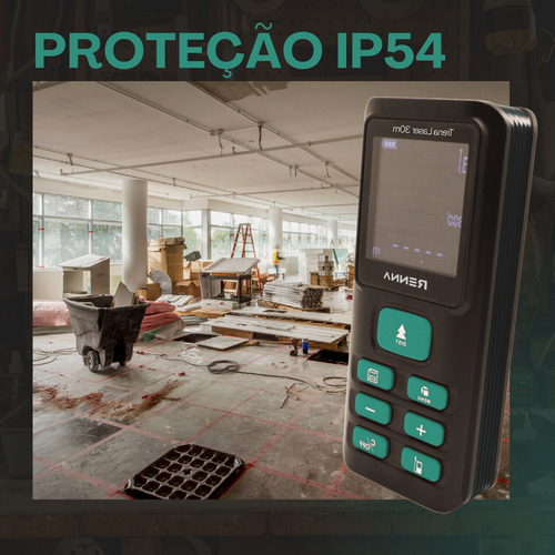 Trena Laser Digital Alta Precisão Profissional Ip54 Renna