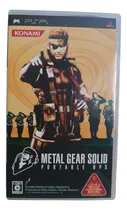 Comprar Metal Gear Portable Ops Japones Sony Psp Play Station