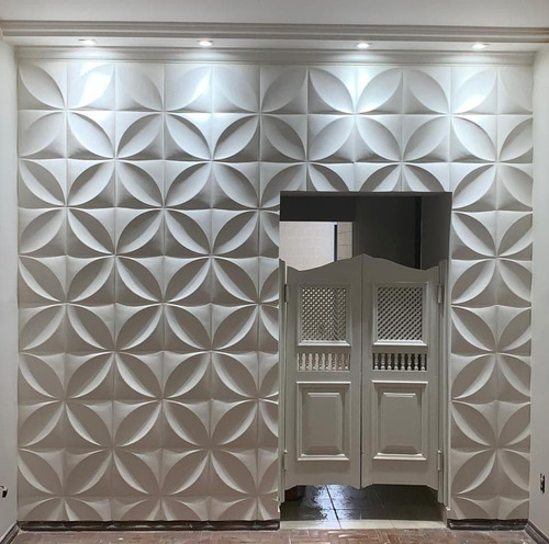 Forma De Gesso 3d Abs Floral 28x28 Xmoldes Envio Imediato
