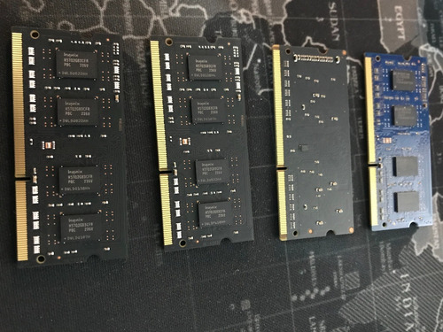 Imagem 4 de 5 de Lote 4 Memórias Ddr3 2gb Notebook Mac Mini