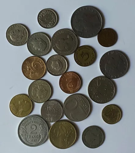 20 Moneda Suiza Brasil Francia Canada Italia Alemania 854/4m (Usado)