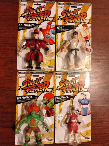 Set Figuras Funko Savage Street Fighter Ryu Chun Li Reempaca