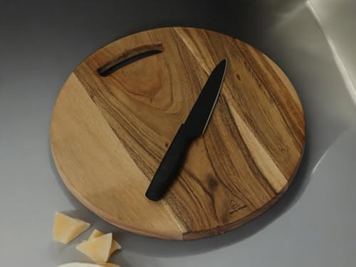 Tabla De Cortar Redonda De Madera | 12 * 12 Pulgadas | Tabla