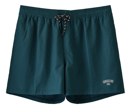 Short De Baño Verde Liso Idrogeno Hombre