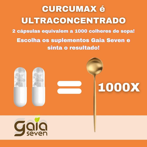 Imagem 6 de 7 de Kit 6 - Curcumax - Cúrcuma+piperina + Absorção E Imunidade