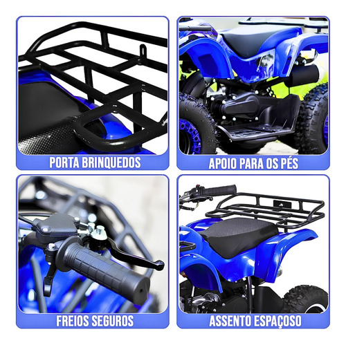 Mini Quadriciclo 49cc Carrinho Infantil 2 Tempos C/ Nf - Dsr