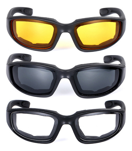 3 Pares Gafas Deportivas Prueba De Polvo Para Motoristas