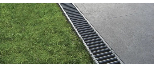 Rejilla Galvanizada + Canal Hexaline Plástico Aco 2mt