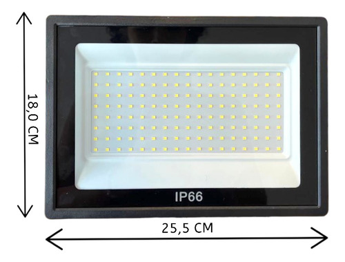 Kit 10 Refletor Led Holofote 1000w Bivolt Ip66 Branco Frio