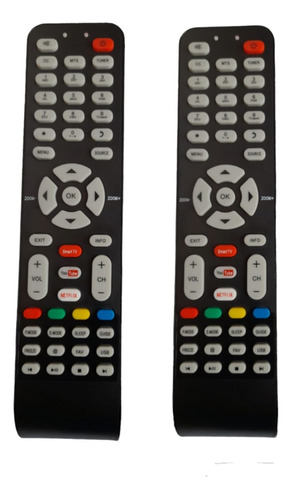 2 Controles Para Tv  Hitachi Smartv Modelo  + Pilas + Envio