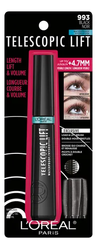 Máscara Loréal Paris Telescopic Lift Waterproof 10 Ml Negra