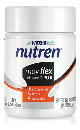 Nutren Mov Flex Colágeno Tipo Ii 30 Cápsulas Sabor Sem Sabor