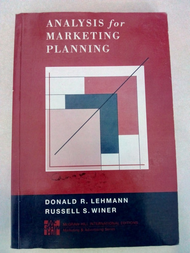 Analysis For Marketing Planning. Lehmann/winer. 4ª Ed, 1997.