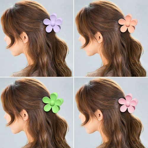 Pinzas Pequeñas De Acrílico For El Pelo, 6 Unidades, De Plá