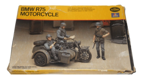 Motocicleta Con Ametralladora Bmw R75 Kit Escala 1/35 Testor (Usado)