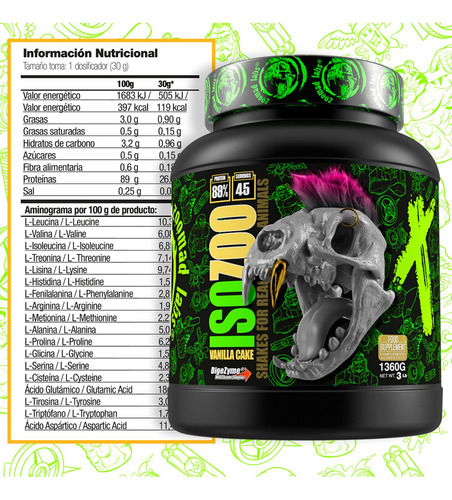 Isozoo Iso 100 Whey Hidrolisado - Proteína En Polvo 45 Serv Chocolate
