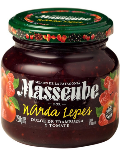 Mermelada De Frambuesa Y Tomate Masseube X Narda 280 Gr X 2u