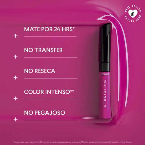Labial Mate Wine Galaxy (violeta) - Studio Look De Cyzone Violeta Oscuro