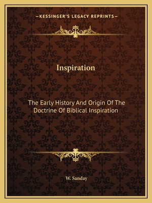 Libro Inspiration: The Early History And Origin Of The Do...