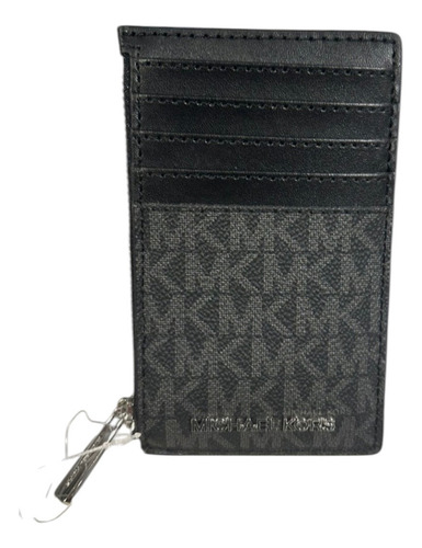 Tarjetero Michael Kors Negro Monogram Signature Original Negro Monogram