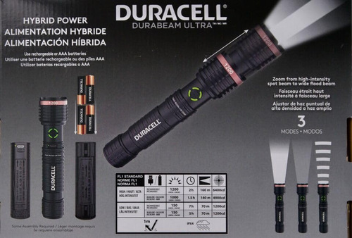 Linternas Led Durabeam Ultra Hybrid De Duracell, 1200 Lúmene