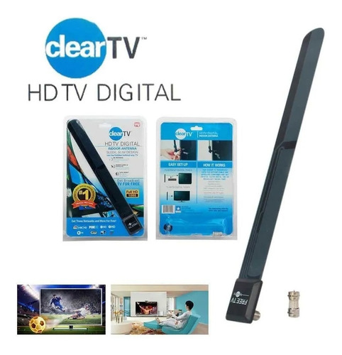 Imagen 4 de 4 de Antena Tv Digital Canales Ultra Hd Lcd Led Plasma Universal