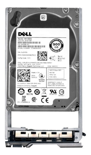 Hd Sas 900gb Dell 0xrrvx 2,5 Dell 0xrrvx Xrrvx 900gb 10000u/min 64mb Sas-2 St9900605ss Self Encrypting