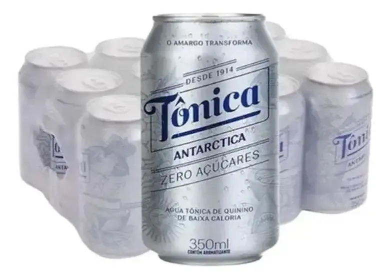 Água Tônica Antarctica Zero Lata 350ml Caixa C/ 12 U