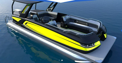 Lancha Pontoon Fboat X Dd Mercury 300px Carreta Encalhe-2024