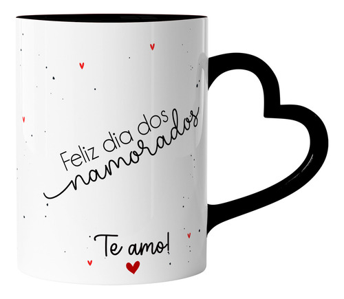 Caneca Personalizada Feliz Dia Dos Namorados Com Foto E Nome