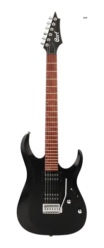 Guitarra Electrica Superstrat Cort X100 Opbk Negro Opaco