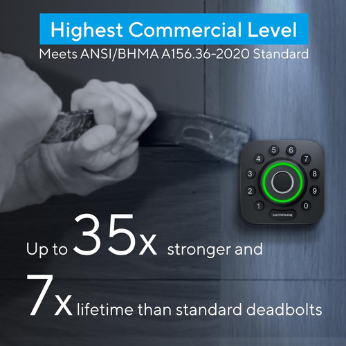 Ultraloq U-bolt Pro Smart Lock, 7 En 1 Cerradura De...