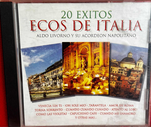 Cd Original Ecos De Italia - 20 Exitos. 2010. Nacional 1a Ed