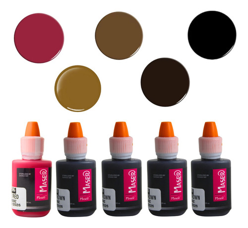 Tinta Para Ceja Microblading Shading Pigmento Maser 5pz