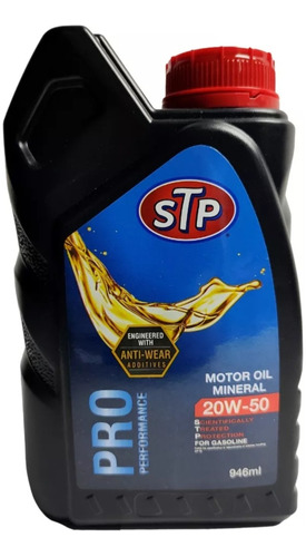 Aceite Motor 20w50 Mineral Pro Performance Stp 946 Ml