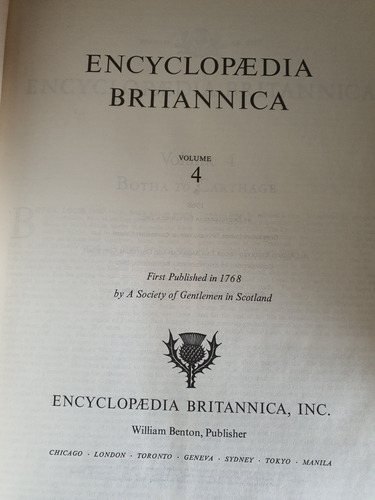 Libro:enciclopedia Britanica 1968-vol 4- Tapa Dura