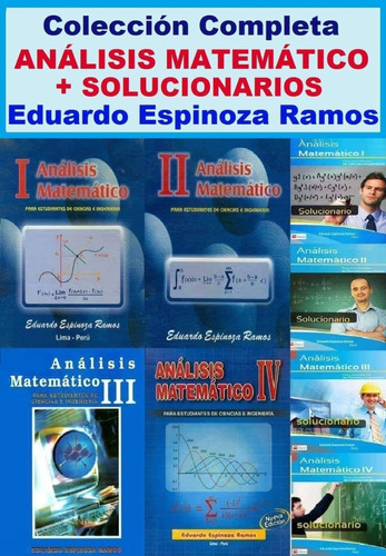 Analisis Matematico I, Ii, Iii, Iv De Eduardo Espinoza