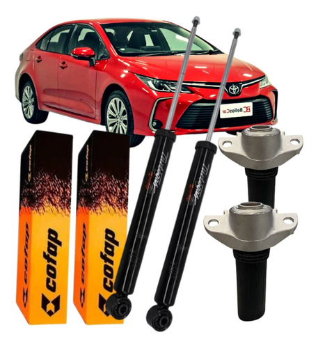 Par Amortecedor Traseiro + Kit Corolla Altis Xei 20/21/22...