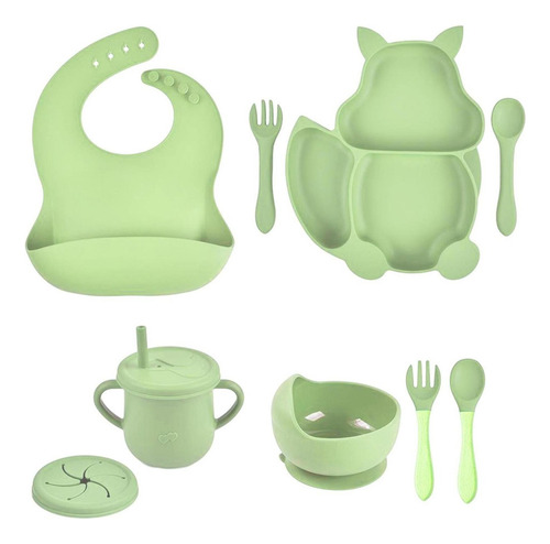 Tazón De Succión De Silicona, Utensilios Para Comer, Juego D