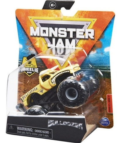 Monster Jam Metal 1:64 Bulldozer C/ Wheelie Bar Spin Master