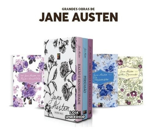 Imagem 1 de 3 de Box Grandes Obras - Jane Austen 3 Volumes - Novo Lacrado