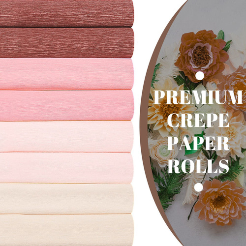 Whaline Rollo De Papel Crepé De 8 Rollos De 25 X 250 Cm 4
