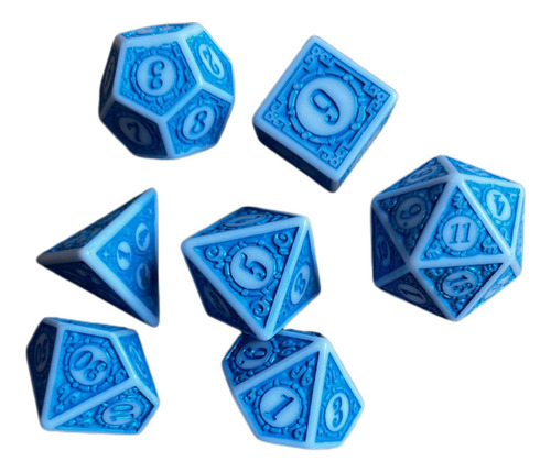 3 X 7 Uds Dados De Juego De Dados De Varios Lados Compatible