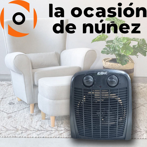 Imagen 3 de 6 de Caloventor Electrico Eiffel 1000/2000w Ventilador Termostato