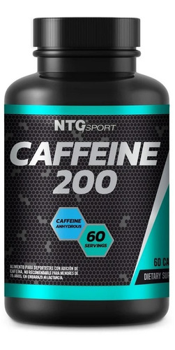 Ntg Sport Ntg Cafeína 200 Mg 60 Cápsulas