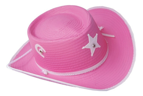 Sombrero Rosa Vaquerita Disfraz Callie Varias Tallas