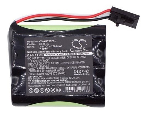 Bateria Para X-rite  Se15-32 Xrt532sl 3.6v 2000mah