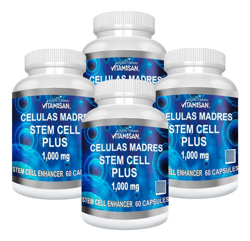 Celulas Madres Blue Green Algae X 4 100% Natural 240 Capsula